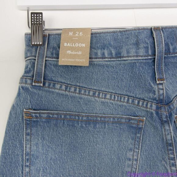 NEW Madewell USA-made Balloon Jeans in Whistler Wash, 26 - Picture 8 of 16